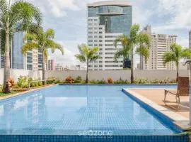 Studio em cond. com piscina e academia - LHG1603