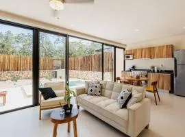 Close to Cenotes Private Pool 24hr Hr Security Gym Yoga Villa