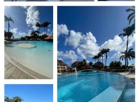 Couleur caraïbes-Ti créole appartement hotel club accès plage et piscine, Hotel in Sainte-Luce