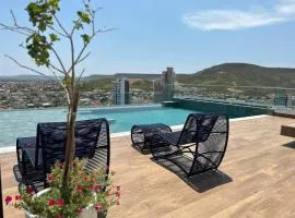 Studios com piscina na cobertura - City House