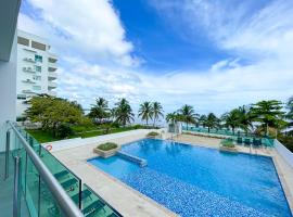 Magico Apartamento Frente al Mar 3 Habitaciones TR22, hotel con alberca en Cove&ntilde;as