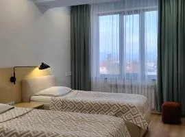 1-Bedroom Apartment Modern, Near Downtown, with Issyk-Kul vibes
