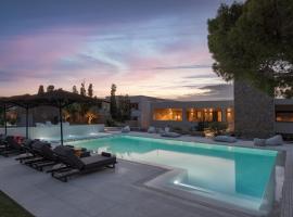 Villa Vel Aegina，Vagia的附設泳池的飯店