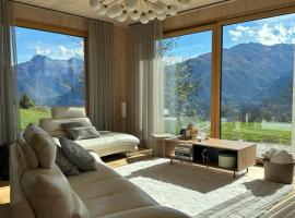 Maison Panorama Alpes Suisses & Sauna, Ferienhaus in Lens