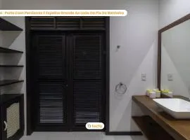 Casa Gracinda: piscina ampla e jardim em Fortim