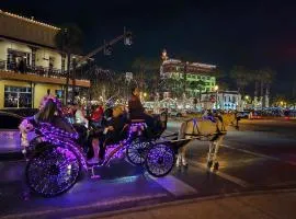 Walk to Nights of Lights & Trolley #11, EV Station