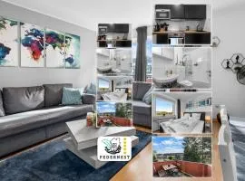 Design Luxus, Vollausstattung, 2 min Hbf Duisburg, beste Betten, 2 55" TV, Netflix, W24
