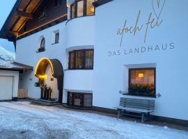 Quality Hosts Arlberg - AFOCH FEI - das Landhaus, hotel barato en Sankt Anton am Arlberg