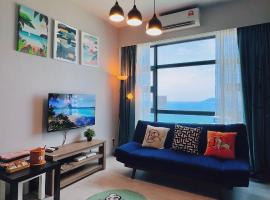 Kids Love It! Fantastic Seaview with Infinite Pool, 5min to jetty, Food Spot-MangoHouse2、コタキナバルのホテル