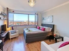 Blick über Karlsruhe - Ferienwohnung Panorama