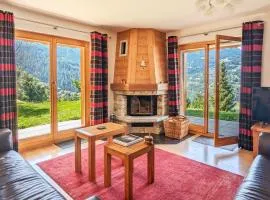 Paisible apt cheminée, terrasse, jardin, vue époustouflante