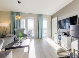 5 Sterne Ferienwohnung Stranddomizil mit Eckbalkon und Boddenblick