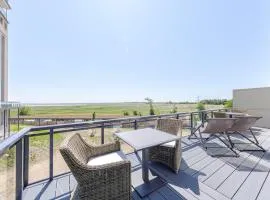 Große Strandoase 5 Sterne Ferienwohnung mit Blick auf den Bodden