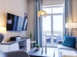 Ostseestern - 5-Sterne Ferienwohnung mit Südbalkon am Bodden