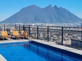 Loft Centro de Monterrey, Hermosas vistas, acomoda&ccedil;&atilde;o com cozinha em Monterrey