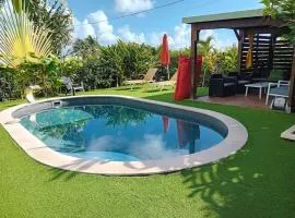 Au cœur du papillon piscine collective en famille