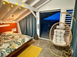 Chambre chez lhabitant avec vue sur mer et coin cuisine