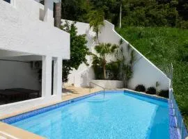 Casa Mango y Casa Jobo - Tropical Oasis with Mountain & Sea Epic views- Pool - Pool Table-10min drive to beach