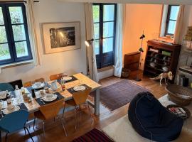 Maison de charme près de Genève, vue et terrasse - idéal familles!, villa in Étrembières