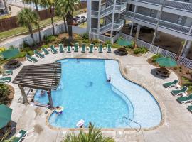 Oceanfront Condo Heated Pool Walk to Beach Views, acomoda&ccedil;&atilde;o em condom&iacute;nio em Galveston