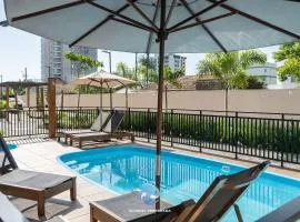 Apartamentos em Bal Piçarras 150 M DA PRAIA com Sacada Wi Fi, Piscina, Portaria 24h, Playground e vaga de GARAGEM