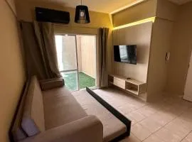 Moderno Apart Centrico para 4 Personas con Patio