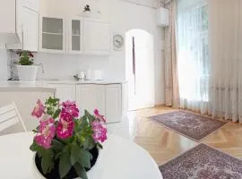 Світла затишна квартира в центрі біля Оперного театру з балконом, який виходить у тихий львівський дворик