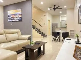 CozyHouse 4ROOM 3BATH ROOM 10PAX```SimpangAmpatTasek