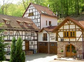 Pension Untere Mühle, hotel with parking in Burghaun