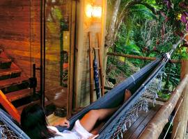 Eco Cabana a 150 metros da praia e centrinho，位于帕拉蒂的木屋