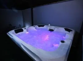 duplex chaleureux avec spa privé