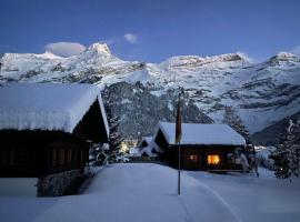 Appartement cosy dans chalet typique R&eacute;gion Diablerets Glacier 3000, шалет в Ле Диабльоре