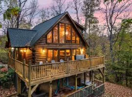 Deja View Serene Mountain Cabin for a Family Get-away with a Hot tub Sauna Fire pit that is Pet Friendly