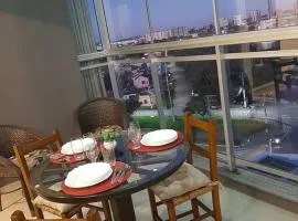 Studio Xavante - com garagem, portaria 24h e uma vista linda!