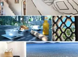 Villa Cosy, 75m2, climatisé, 200m plage, parking