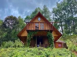 Cabaña en el bosque y cerca al río Starlink