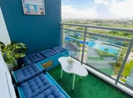 Beach Vibe Condo with PS4, Mini Karaoke, Board Games in Azure North San Fernando Pampanga