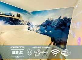 Les 3 Vallées, Appartement Montagnard avec Spa et Piscine