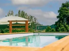 Proche d'Agen - Location de vacances 6 personnes avec piscine privée à la campagne