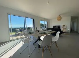 Maison neuve vue panoramique sur la mer 6 pers à Crozon
