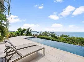 Luxury 5BR Oceanview Villa with Infinity Pool, King Beds, and Sunset Views Over Playa Prieta