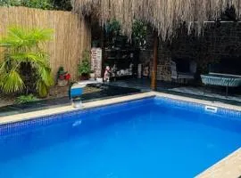 Ormanya Sıcak Havuzlu Şömineli Jakuzili Villa