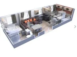 Mobile home accès plage direct mar Estang