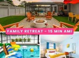 Heated Saltwater Pool - BBQ - Firepit - N Switch