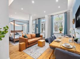 EDLER WOHNRAUM Luxuri&ouml;ses Stadtstudio mit Balkon, Kaffeevollautomat & Klima