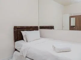 Comfy Studio Apartment No Kitchen at Aeropolis Residence near Soetta By Travelio