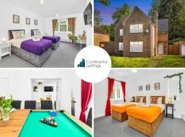 Elegant 3 Bedroom Detached House By Your Lettings Short Lets & Serviced Accommodation Peterborough With Free WiFi & Parking