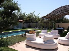 charming villa with heated pool, 14 people, located in aureille, near les baux de provence, in the alpilles, Hotel in Aureille