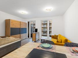 브라티슬라바에 위치한 취사 가능한 숙소 Modern&yacute; Apartm&aacute;n s parkovan&iacute;m v Novostavbe