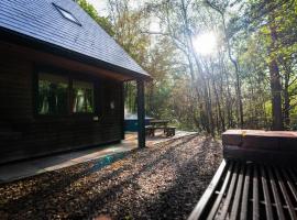 Denstone, woodland lodge with hot tub for 8, hotel com banheiras de hidromassagem em Oakamoor